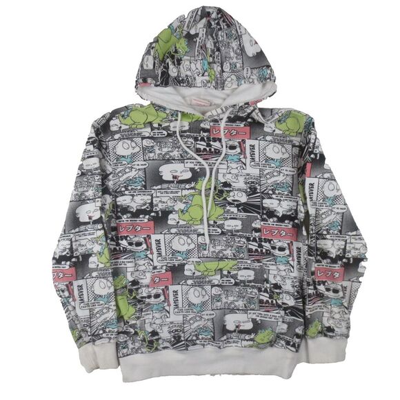 Nickelodeon Rugrats Hoodie Mens S All Over Print Comic Strip Pullover Sweatshirt - Picture 1 of 11